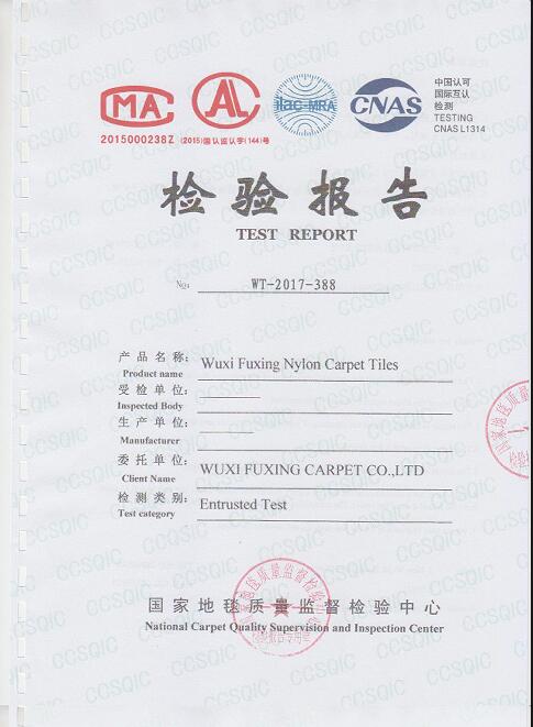 Nylon square carpet VOC detection