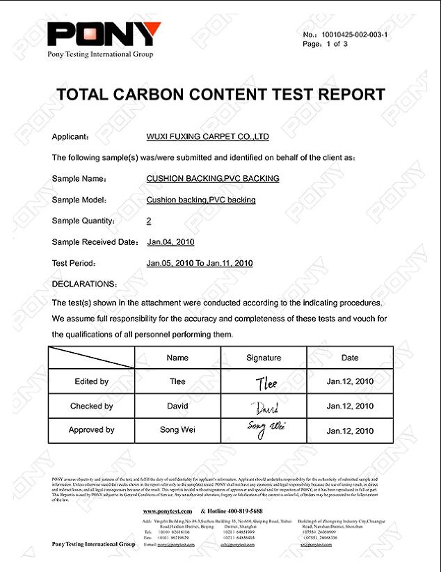 Carbon content detection